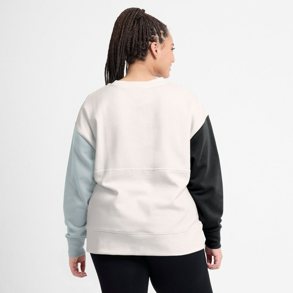 NFL Las Vegas Raiders Women's Colorblock Primary Logo Pullover Sweatshirt