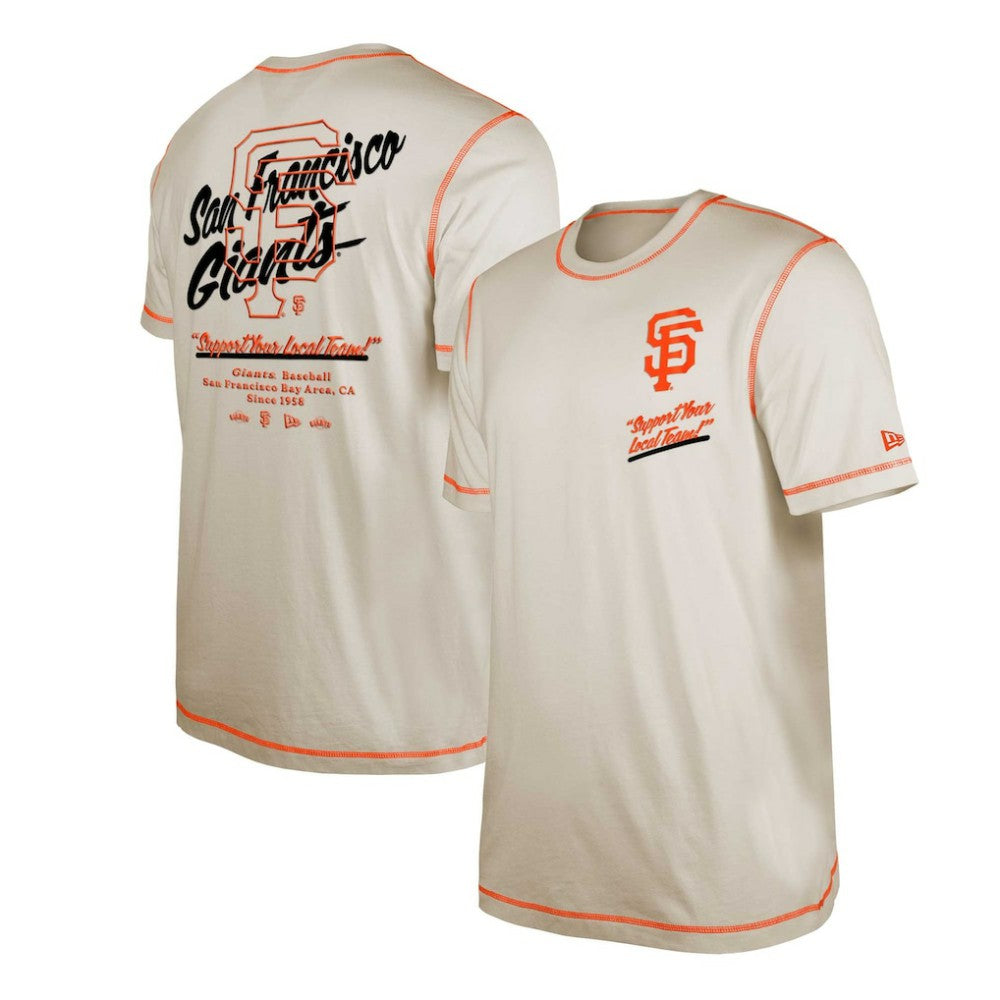 San Francisco Giants Team Split T-Shirt - White | New Era