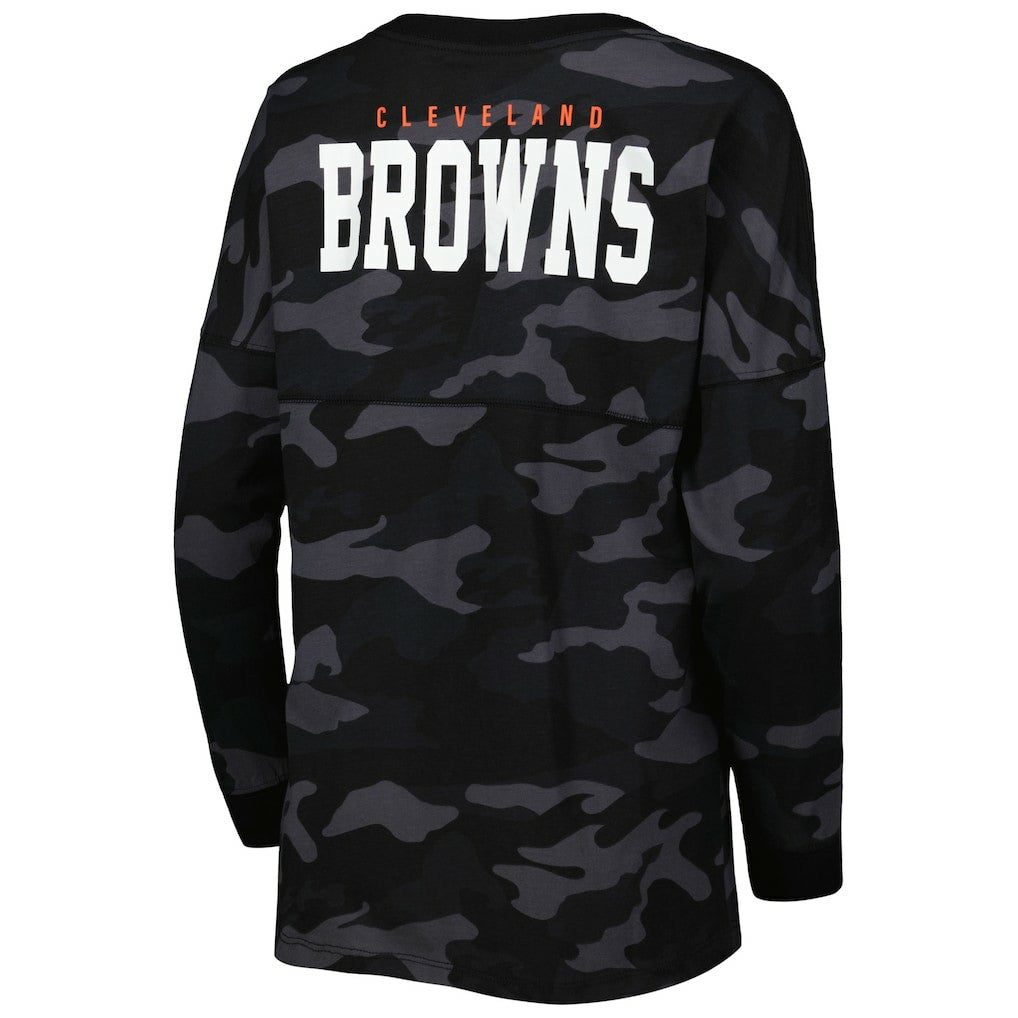 NFL Cleveland Browns Women's Camo Long Sleeve T-Shirt