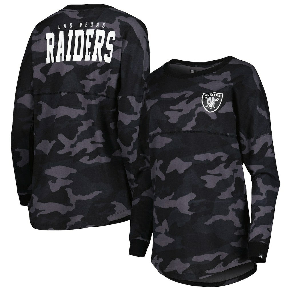 NFL Las Vegas Raiders Women's Camo Long Sleeve T-Shirt