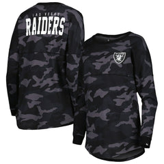 NFL Las Vegas Raiders Women's Camo Long Sleeve T-Shirt