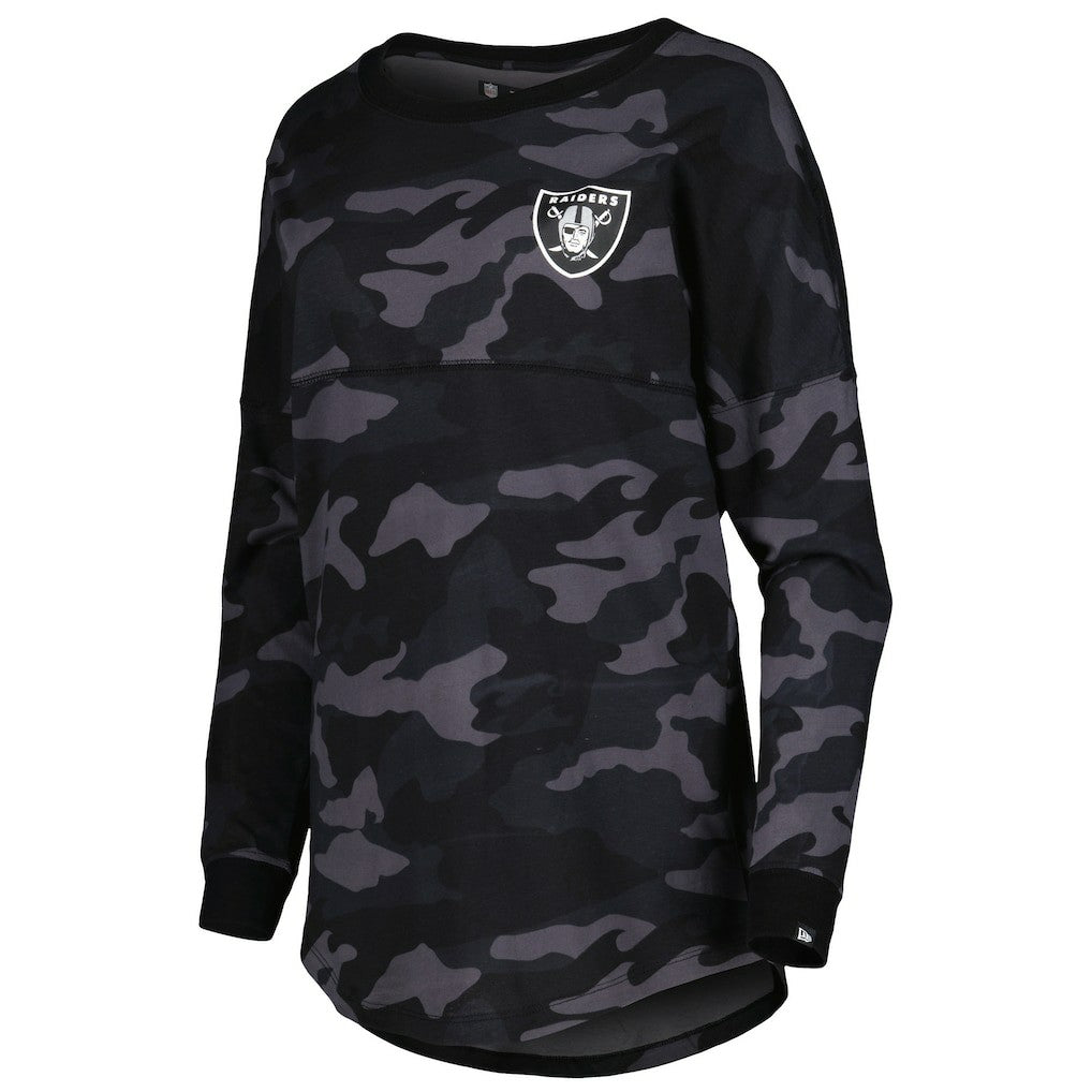 NFL Las Vegas Raiders Women's Camo Long Sleeve T-Shirt