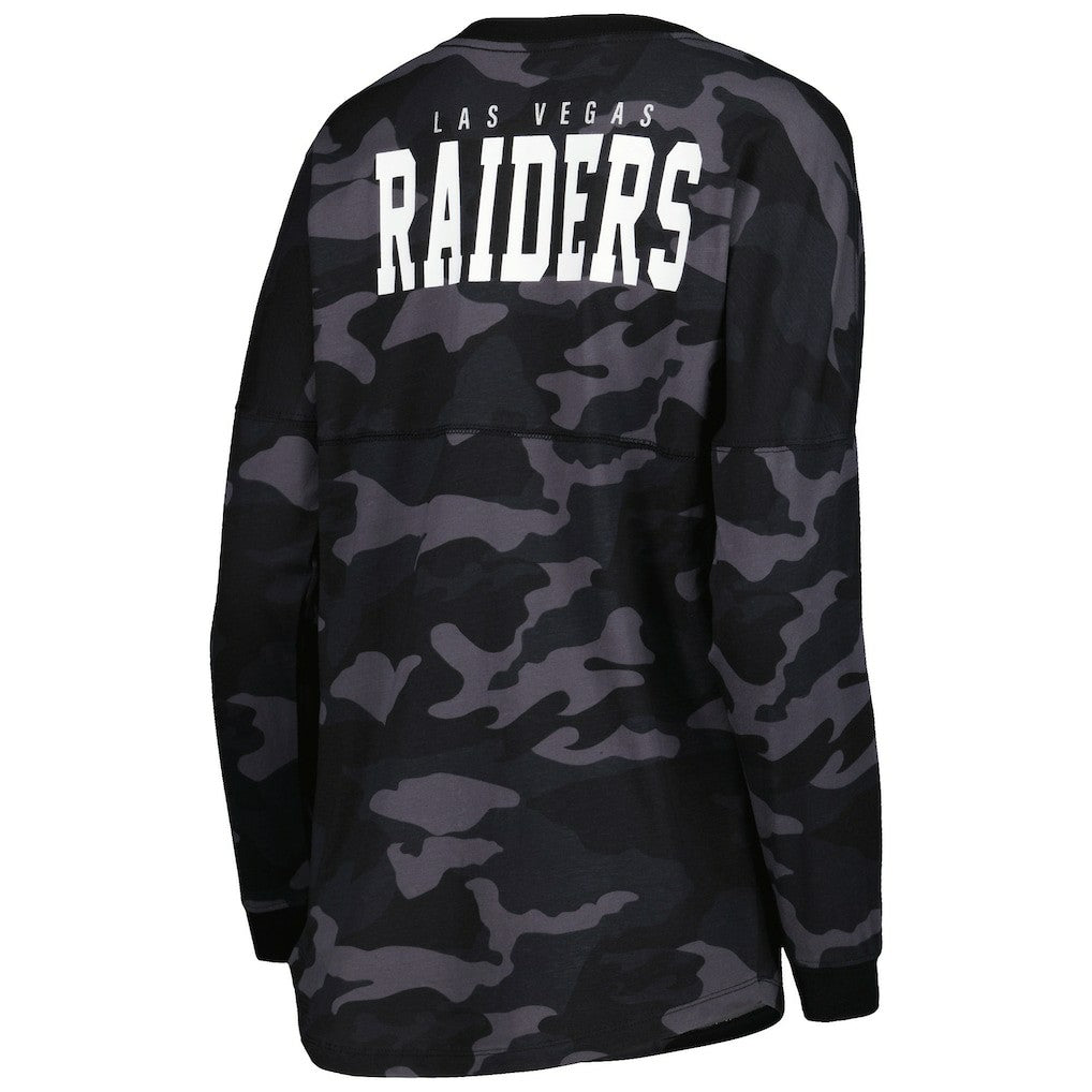 NFL Las Vegas Raiders Women's Camo Long Sleeve T-Shirt