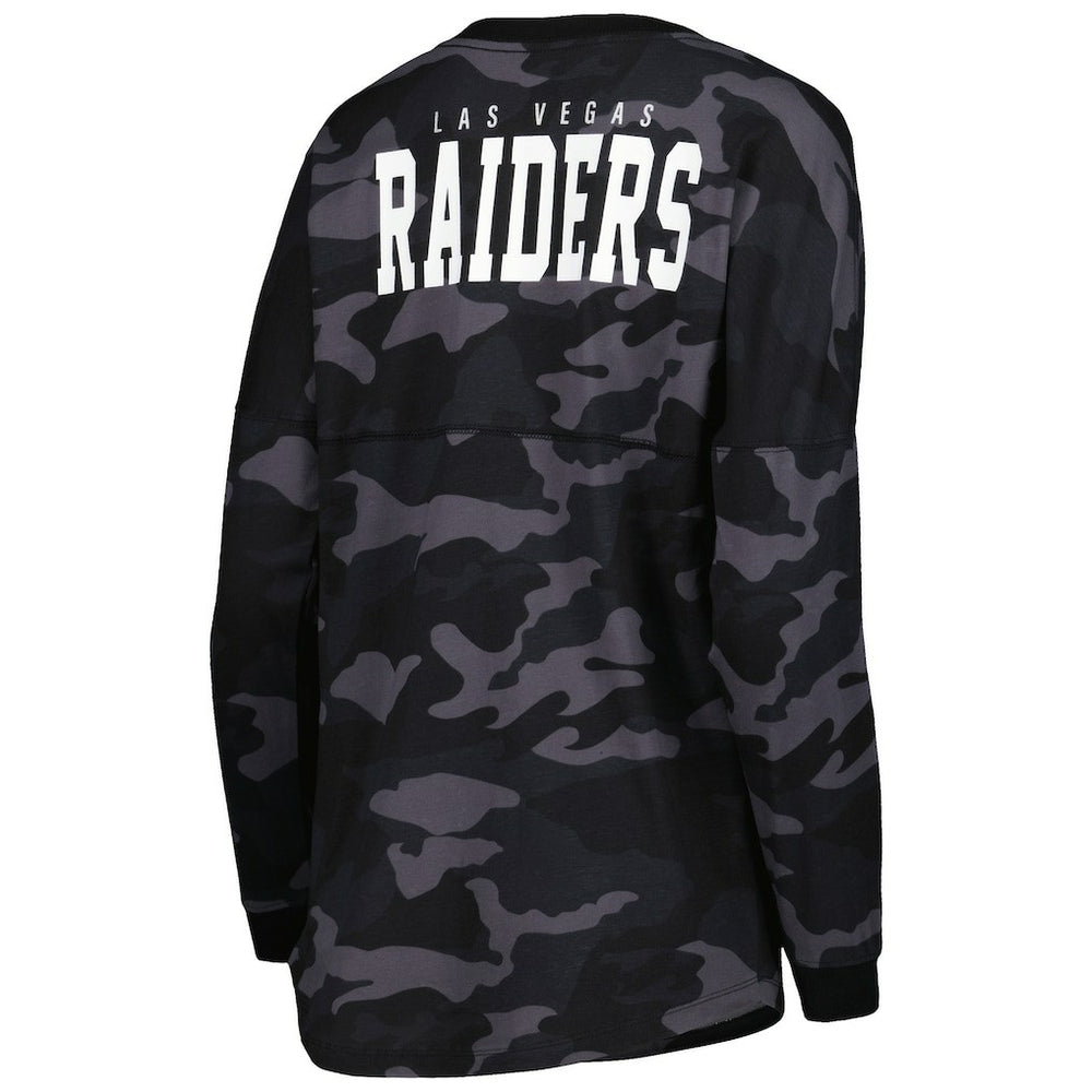 NFL Las Vegas Raiders Women's Camo Long Sleeve T-Shirt