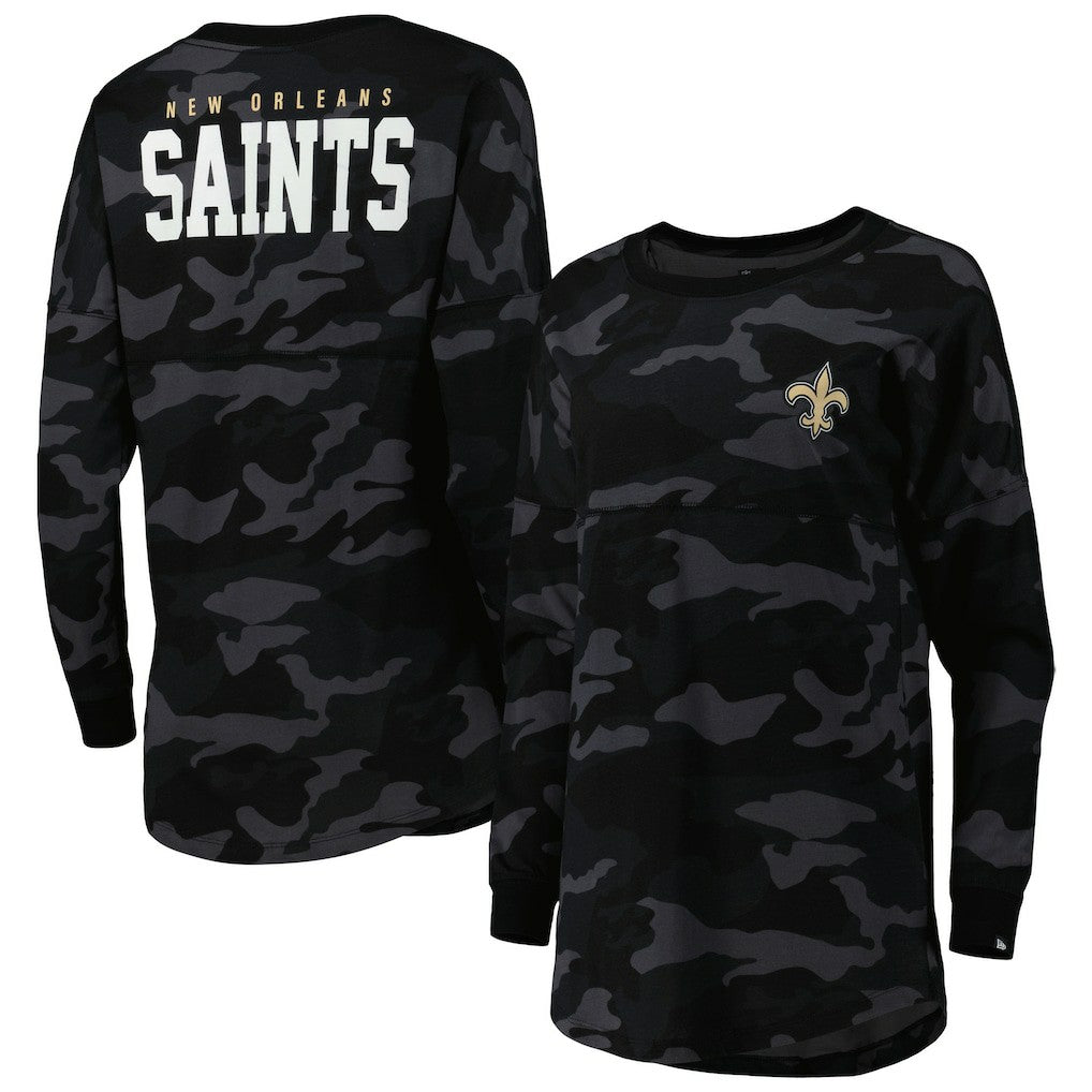 NFL New Orleans Saints Women's Camo Long Sleeve T-Shirt