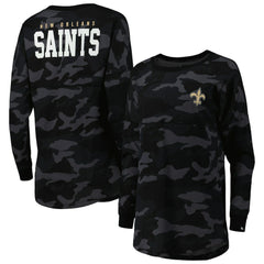 NFL New Orleans Saints Women's Camo Long Sleeve T-Shirt
