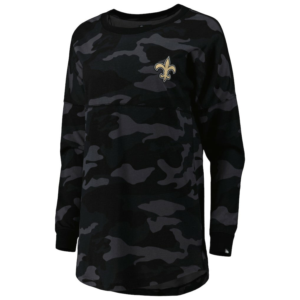 NFL New Orleans Saints Women's Camo Long Sleeve T-Shirt
