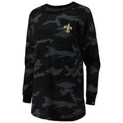 NFL New Orleans Saints Women's Camo Long Sleeve T-Shirt