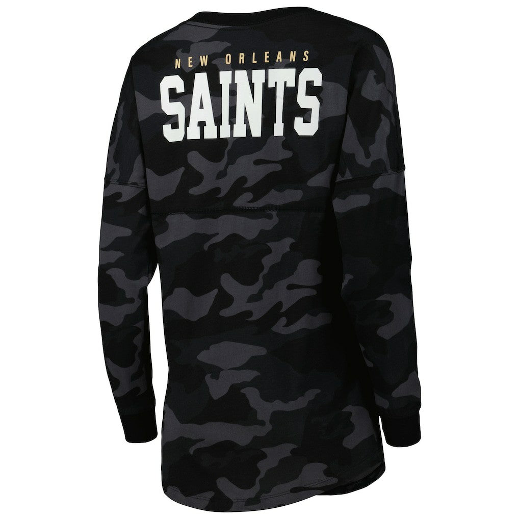 NFL New Orleans Saints Women's Camo Long Sleeve T-Shirt