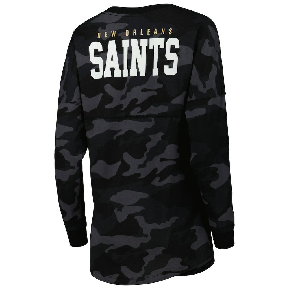 NFL New Orleans Saints Women's Camo Long Sleeve T-Shirt