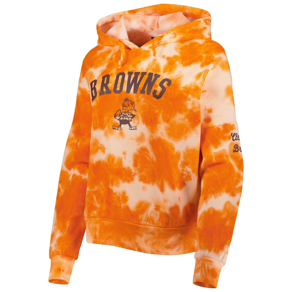 NFL Cleveland Browns Women's Cloud Dye Fleece Pullover Hoodie