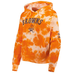 NFL Cleveland Browns Women's Cloud Dye Fleece Pullover Hoodie
