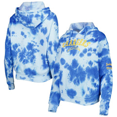 NFL Los Angeles Chargers Women's Cloud Dye Fleece Pullover Hoodie