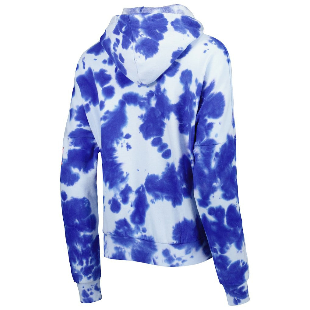 NFL New England Patriots Women's Cloud Dye Fleece Pullover Hoodie