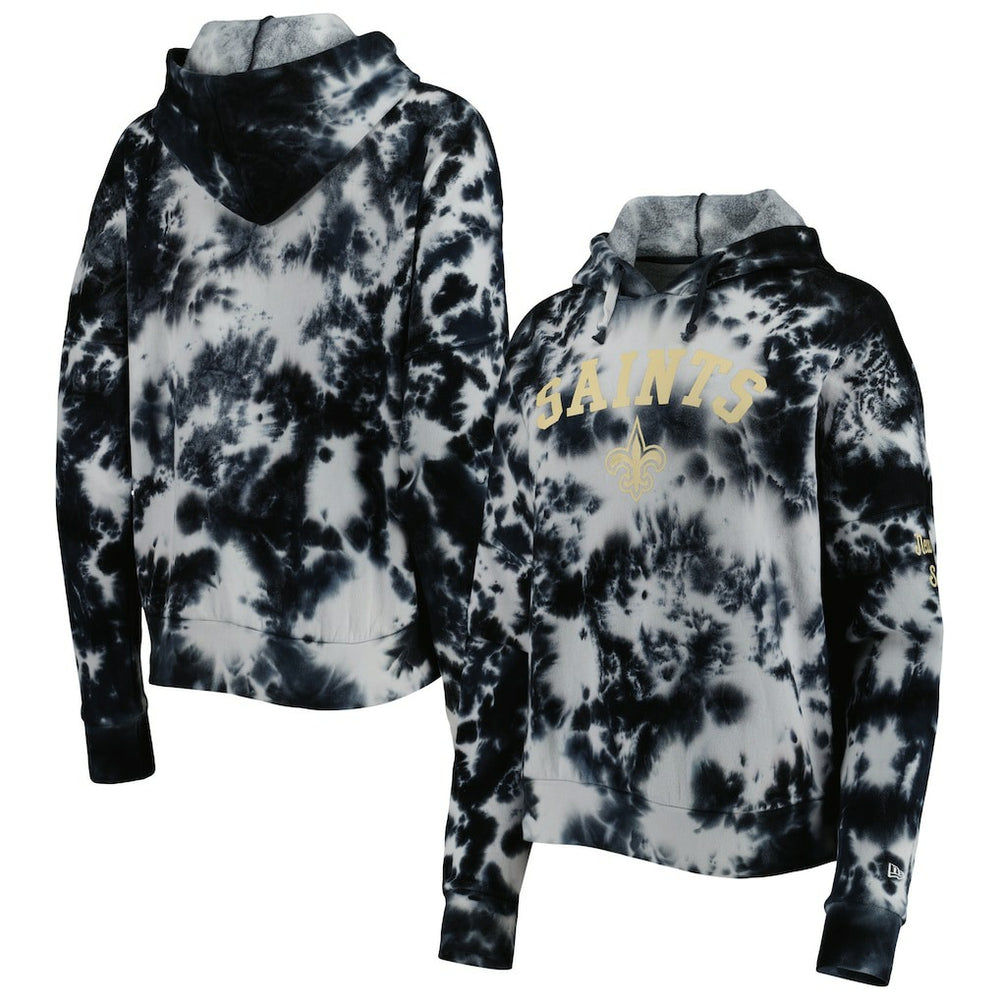 NFL New Orleans Saints Women's Cloud Dye Fleece Pullover Hoodie