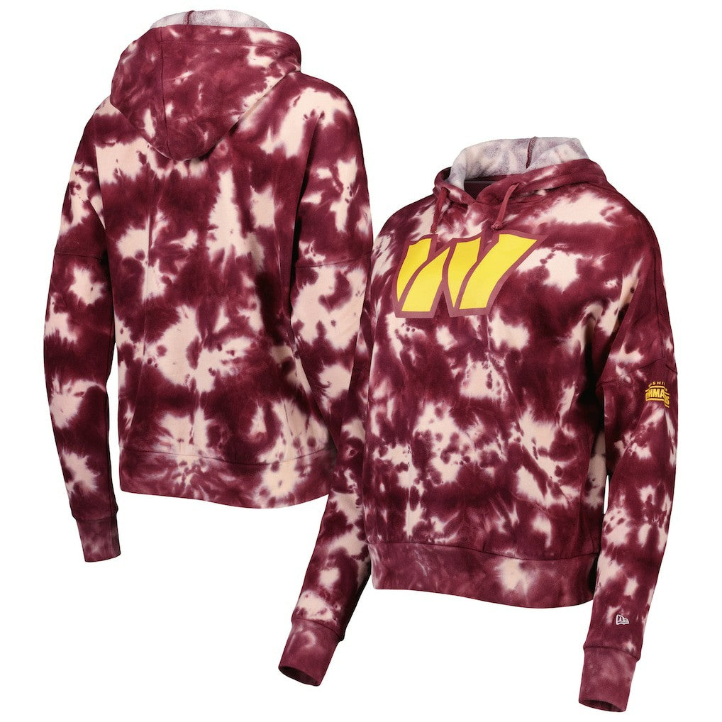NFL Washington Commanders Women's Cloud Dye Fleece Pullover Hoodie
