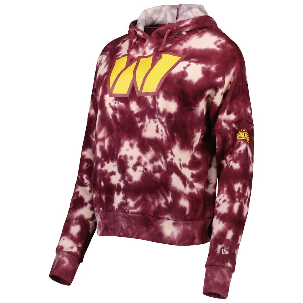 NFL Washington Commanders Women's Cloud Dye Fleece Pullover Hoodie