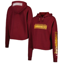 NFL Washington Commanders Women's Foil Sleeve Pullover Hoodie
