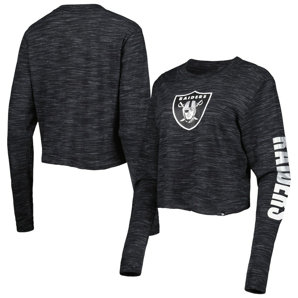 NFL Las Vegas Raiders Women's Crop Long Sleeve T-Shirt