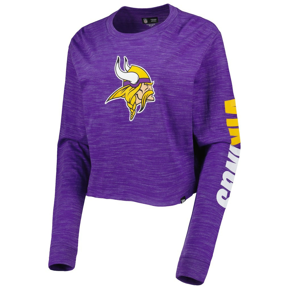 NFL Minnesota Vikings Women's Crop Long Sleeve T-Shirt