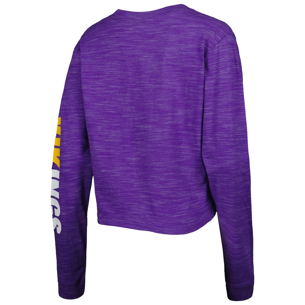 NFL Minnesota Vikings Women's Crop Long Sleeve T-Shirt