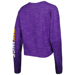 NFL Minnesota Vikings Women's Crop Long Sleeve T-Shirt