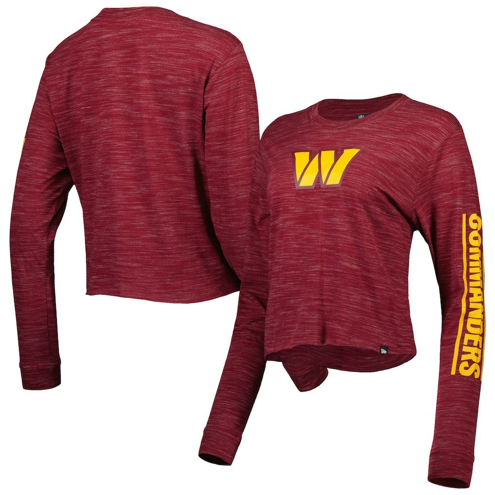 NFL Washington Commanders Women's Crop Long Sleeve T-Shirt