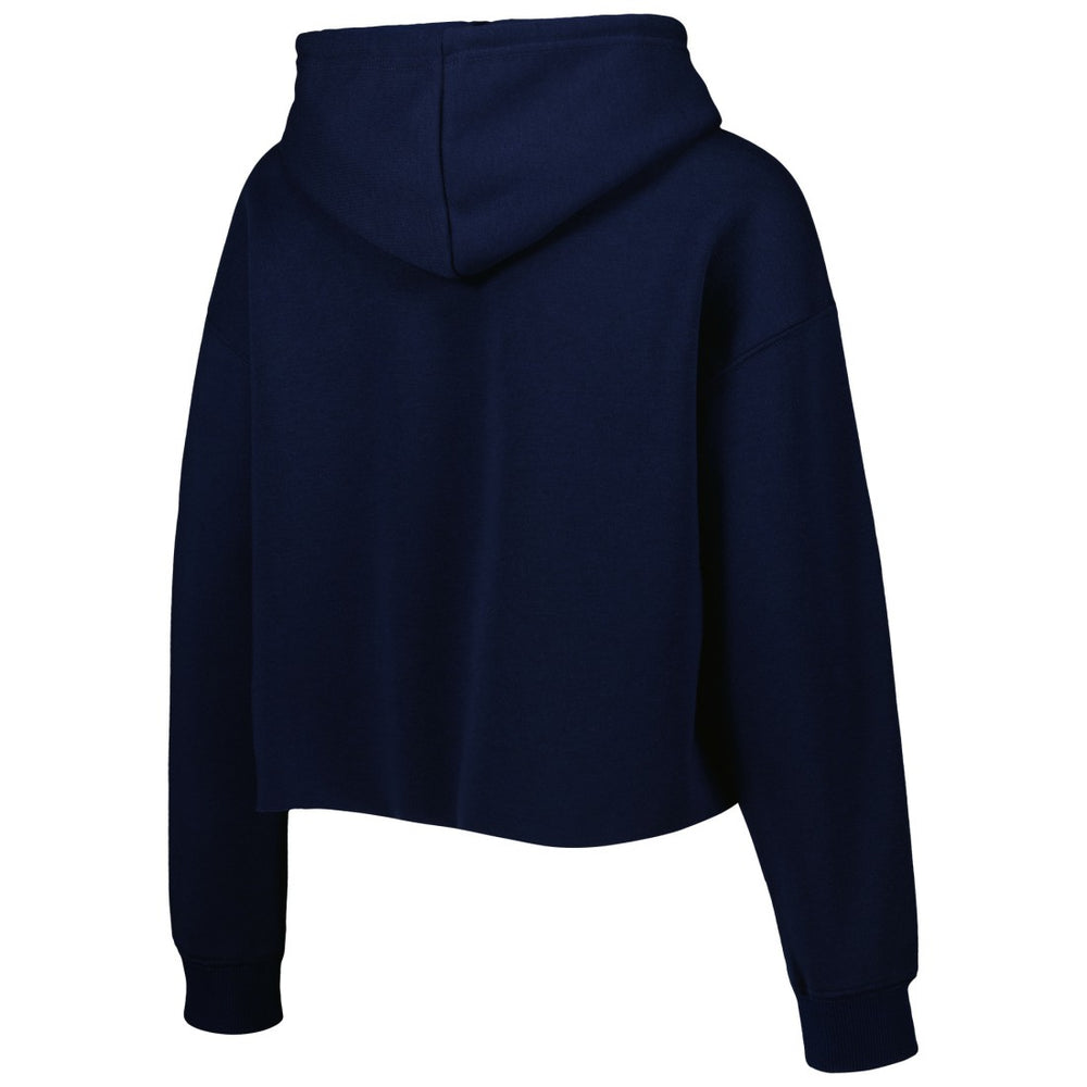 NFL Tennessee Titans Cuce Women's Crystal Logo Cropped Pullover Hoodie