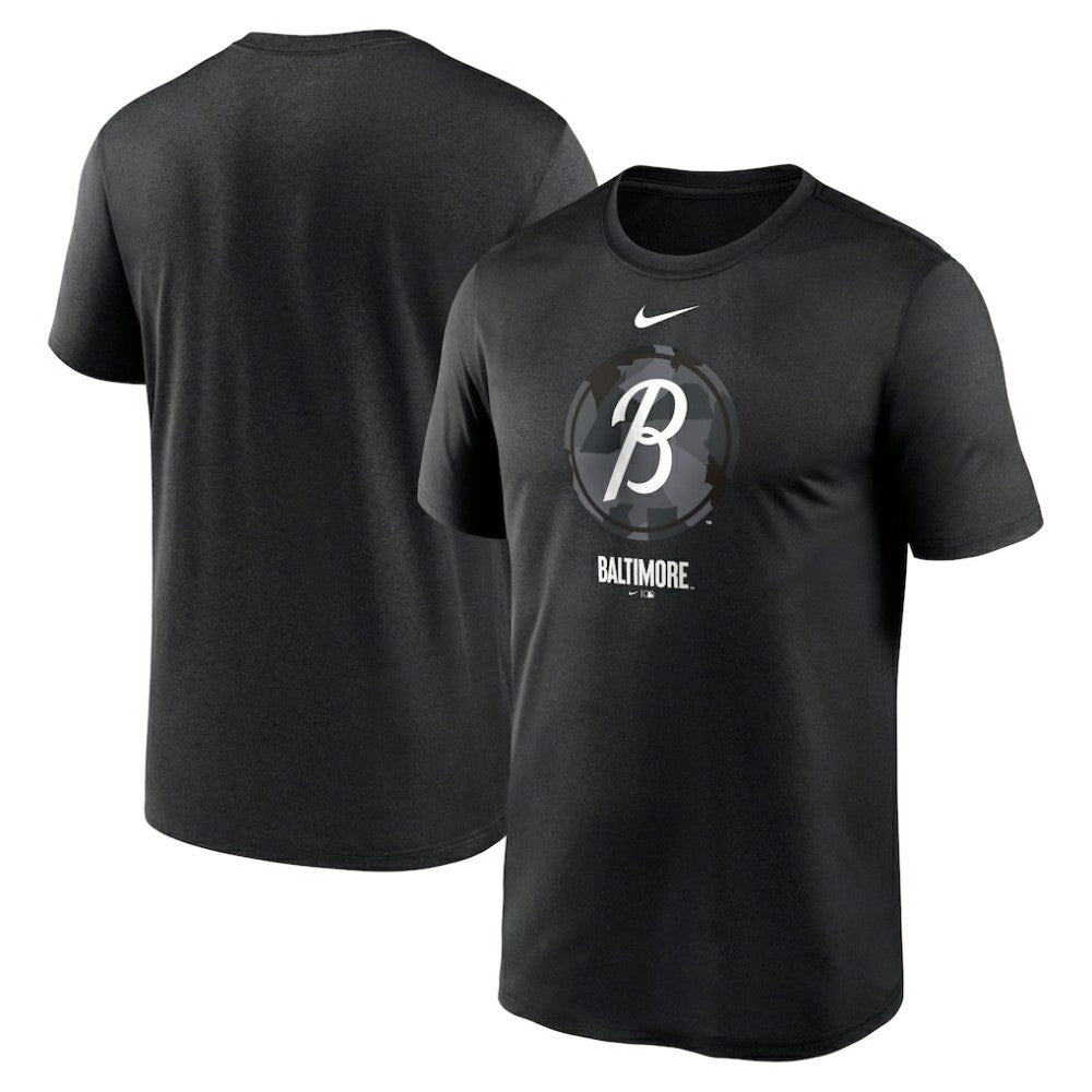 Baltimore Orioles City Connect Large Logo T-Shirt - Black | Nike