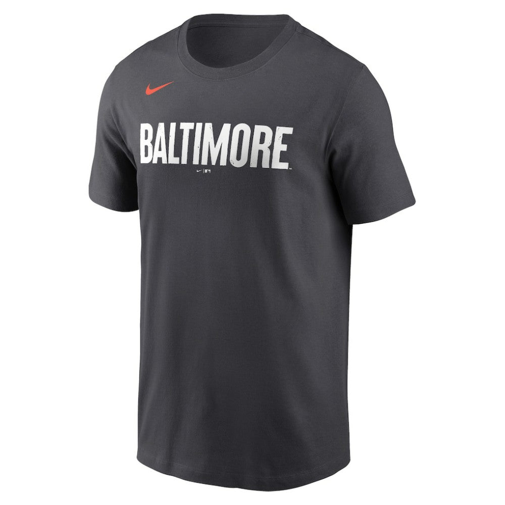 Baltimore Orioles City Connect Wordmark T-Shirt - Black | Nike