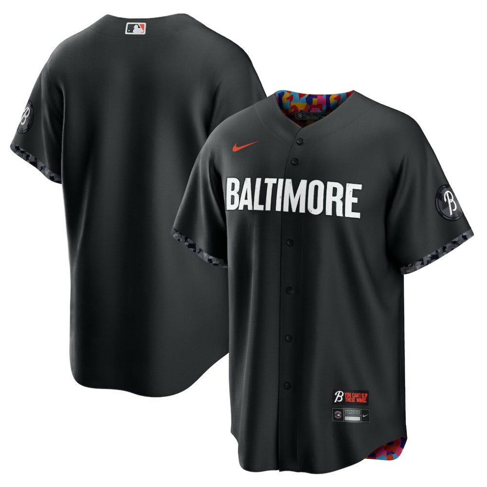 Baltimore Orioles City Connect Replica Jersey - Black | Nike