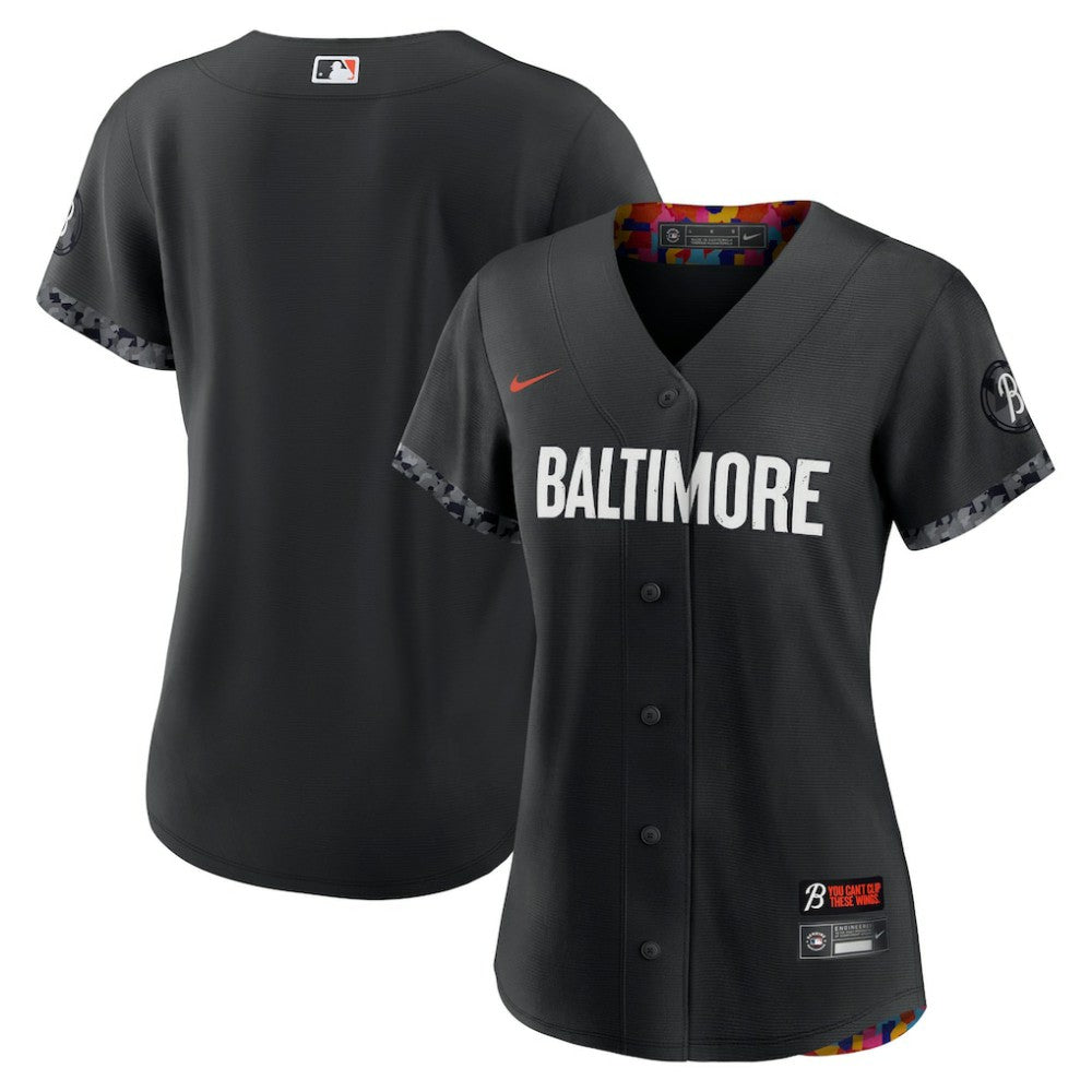 Baltimore Orioles Women's City Connect Replica Jersey - Black | Nike