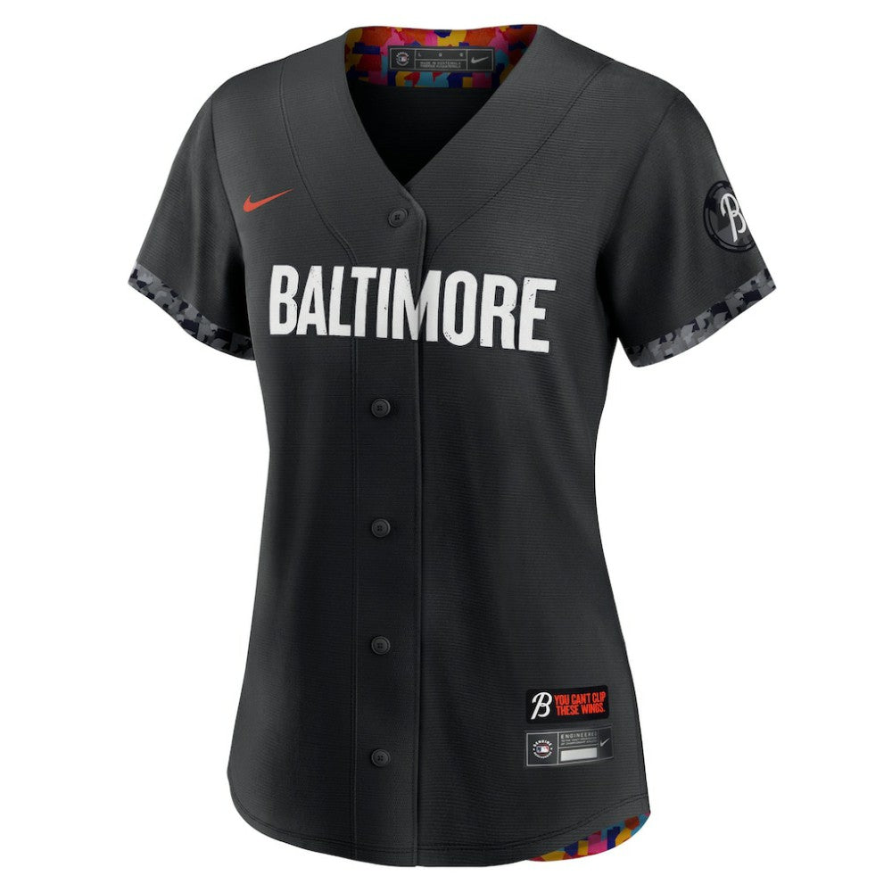 Baltimore Orioles Women's City Connect Replica Jersey - Black | Nike