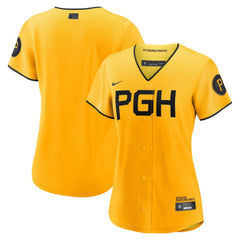 Pittsburgh Pirates Women's City Connect Replica Jersey - Gold | Nike