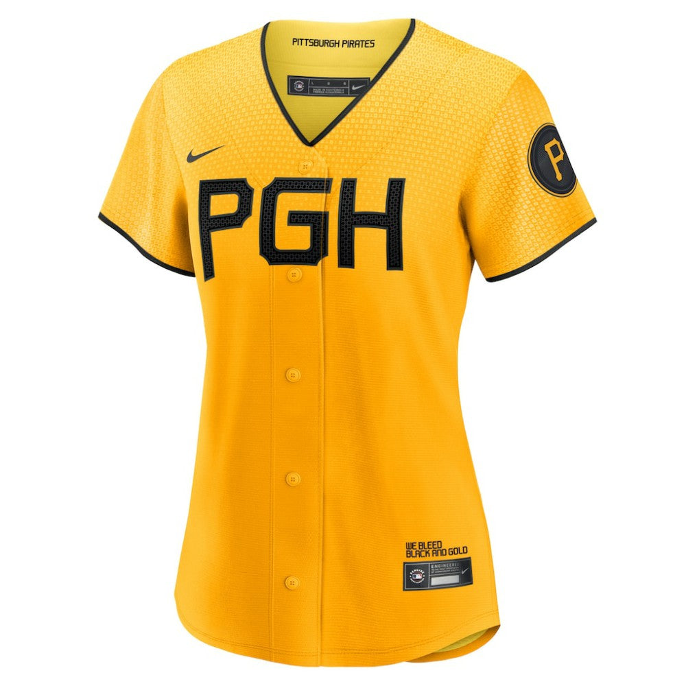 Pittsburgh Pirates Women's City Connect Replica Jersey - Gold | Nike