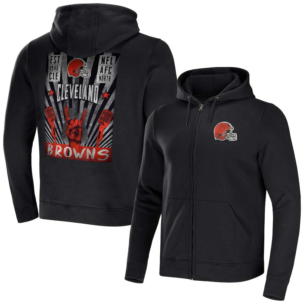 NFL Cleveland Browns NFL x Darius Rucker Collection Rocker Full-Zip Hoodie