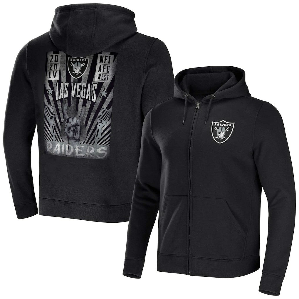 NFL Las Vegas Raiders NFL x Darius Rucker Collection Rocker Full-Zip Hoodie