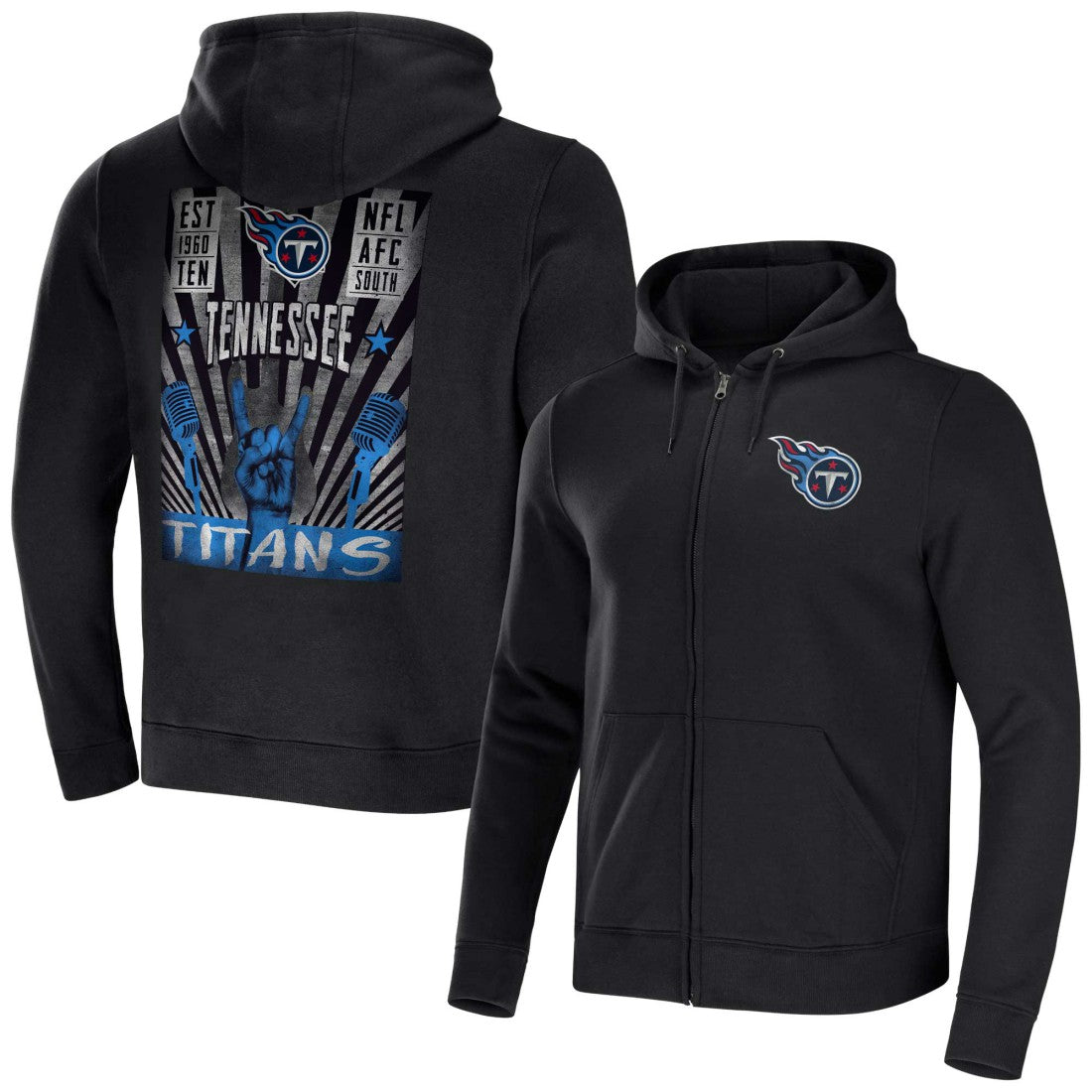 NFL Tennessee Titans NFL x Darius Rucker Collection Rocker Full-Zip Hoodie