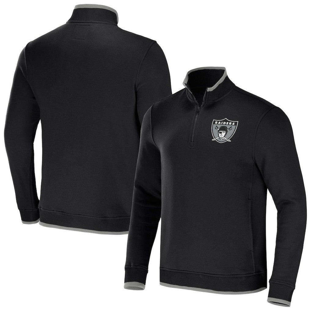 NFL Las Vegas Raiders NFL x Darius Rucker Collection Logo Quarter-Zip Top