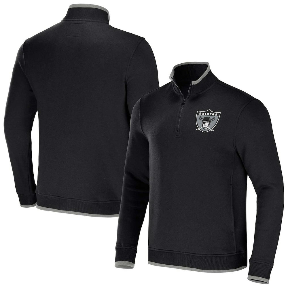 NFL Las Vegas Raiders NFL x Darius Rucker Collection Logo Quarter-Zip Top