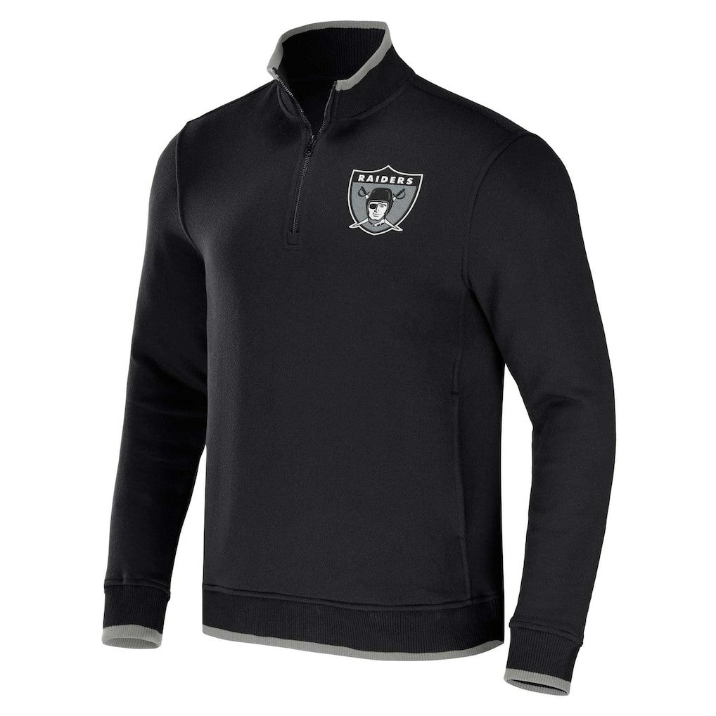 NFL Las Vegas Raiders NFL x Darius Rucker Collection Logo Quarter-Zip Top