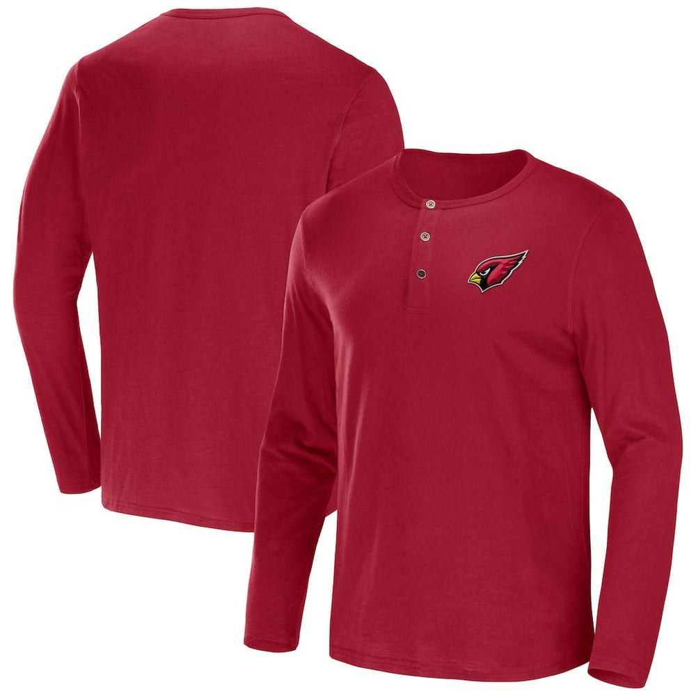 NFL Arizona Cardinals NFL x Darius Rucker Collection Slub Jersey Henley Long Sleeve T-Shirt