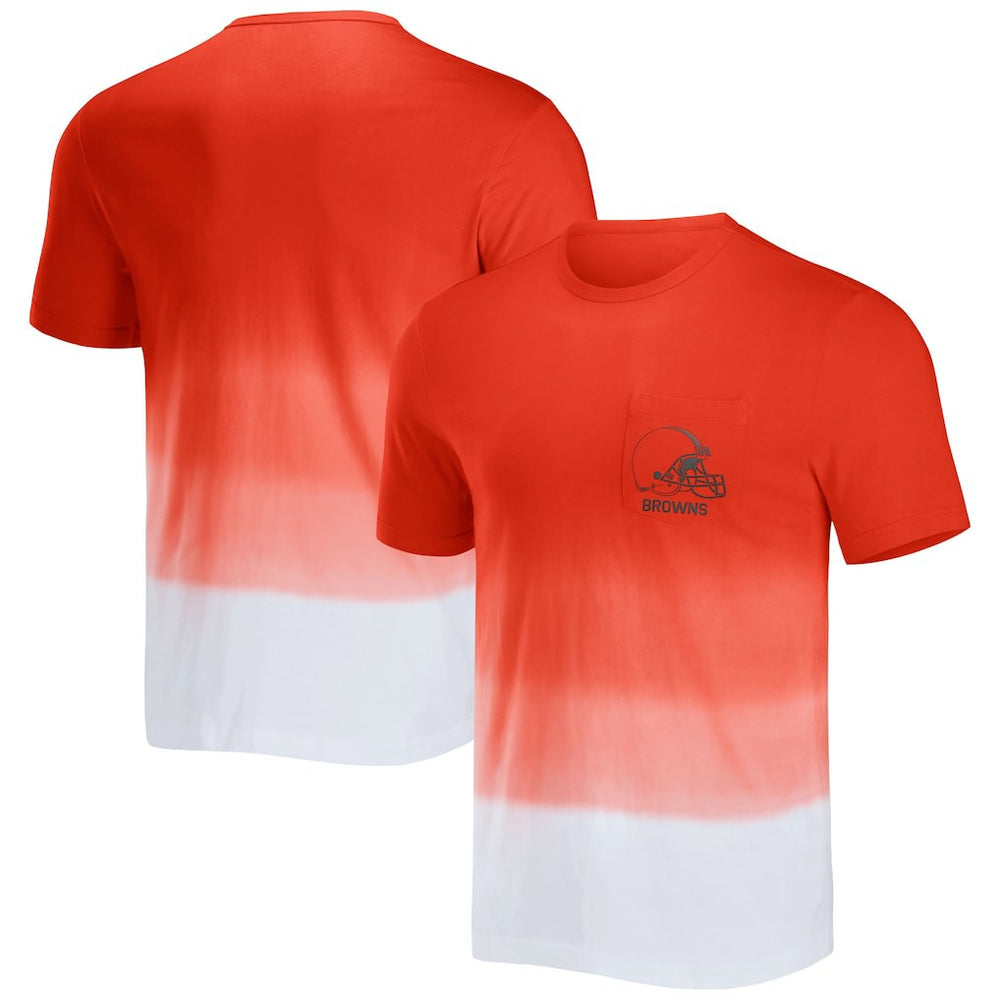 NFL Cleveland Browns NFL x Darius Rucker Collection Dip Dye Pocket T-Shirt