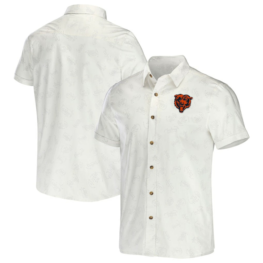 NFL Chicago Bears NFL x Darius Rucker Collection Woven Button-Up T-Shirt