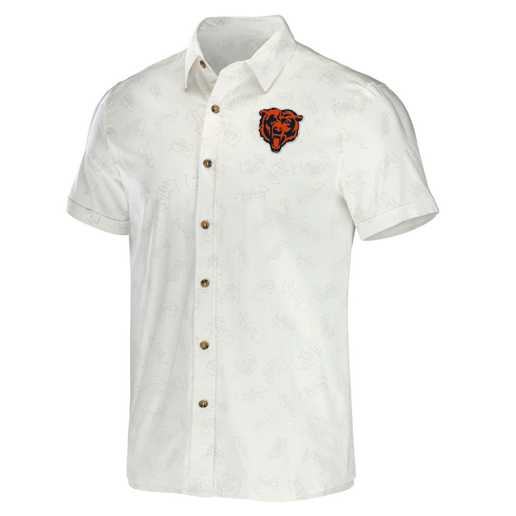 NFL Chicago Bears NFL x Darius Rucker Collection Woven Button-Up T-Shirt