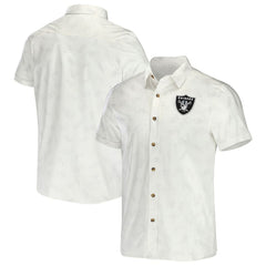 NFL Las Vegas Raiders NFL x Darius Rucker Collection Woven Button-Up T-Shirt