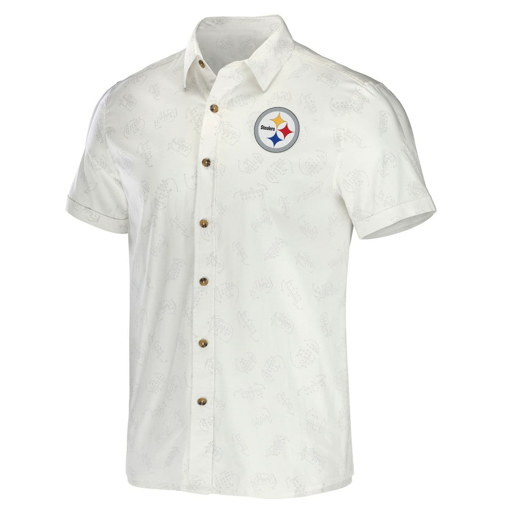 NFL Pittsburgh Steelers NFL x Darius Rucker Collection Woven Button-Up T-Shirt