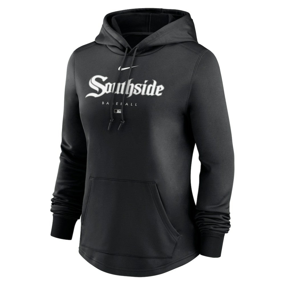 Chicago White Sox Women's City Connect Pregame Performance Pullover Hoodie - Black | Nike