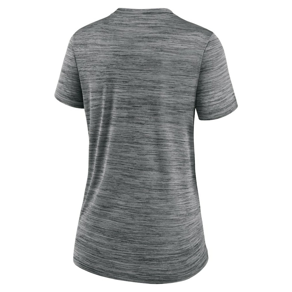 Chicago White Sox Women's City Connect Velocity Practice Performance V-Neck T-Shirt - Gray | Nike