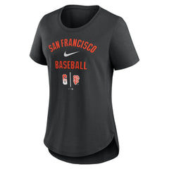 San Francisco Giants Women's City Connect Tri-Blend T-Shirt - Black | Nike